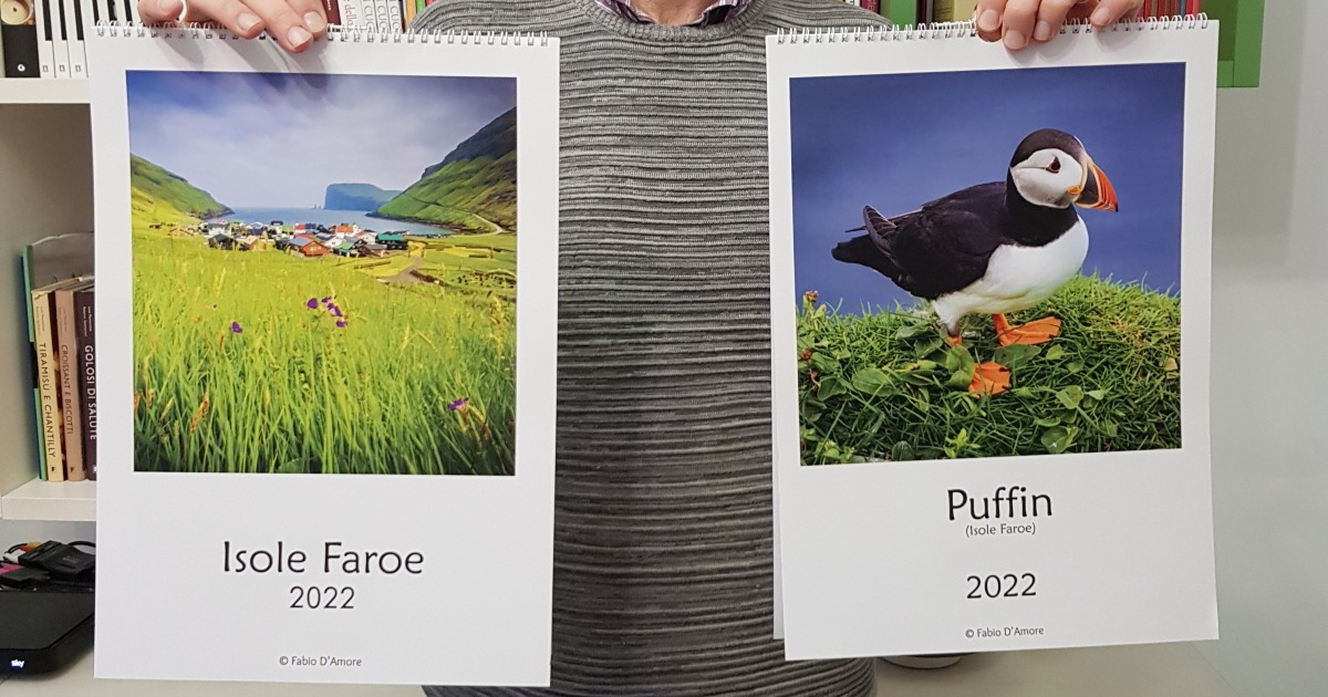 Calendari 2022 Isole Faroe e Puffin-Fabio D'Amore