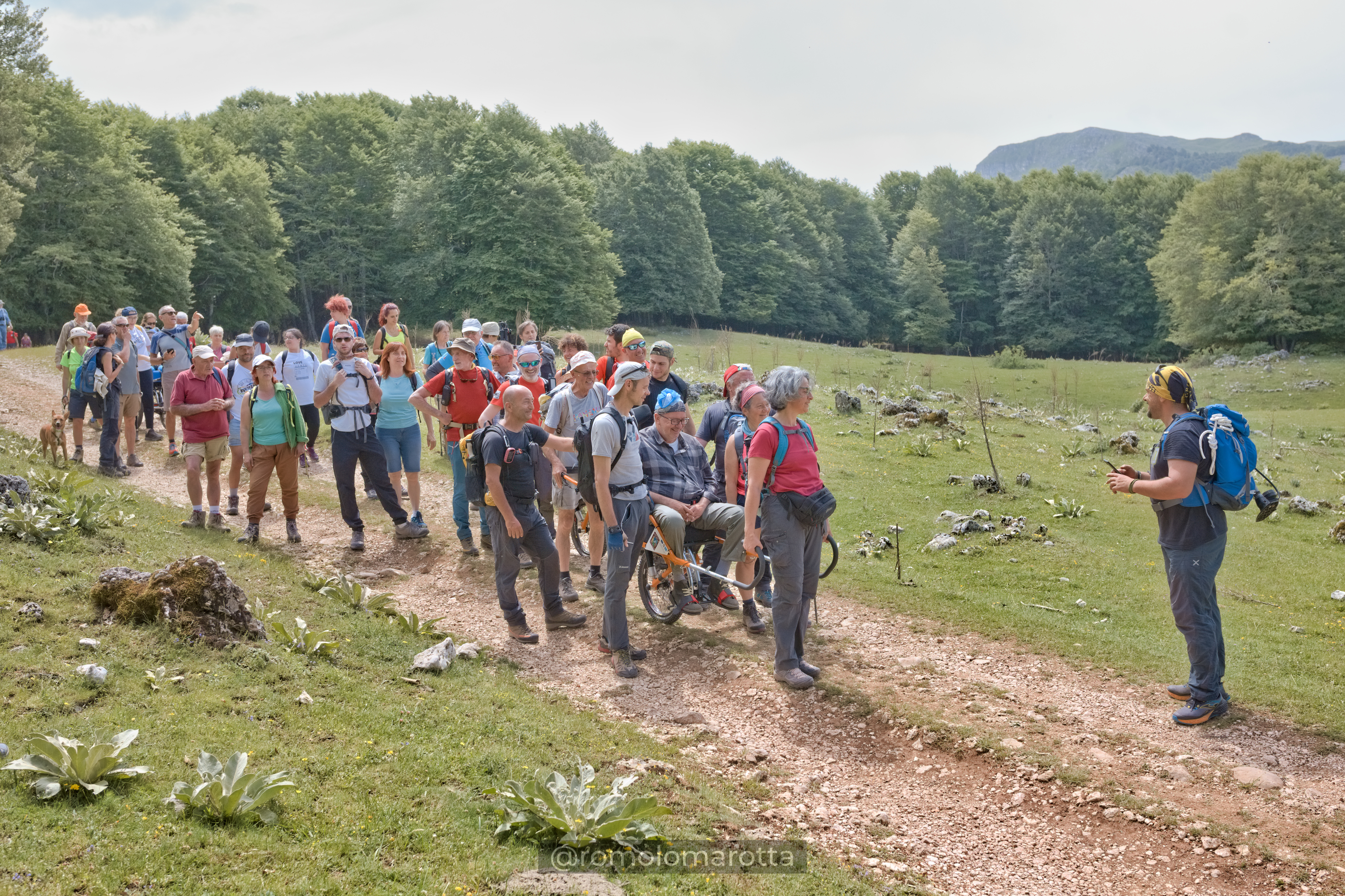 Sod Italia Running Team in un'escursione in joelette del CAI