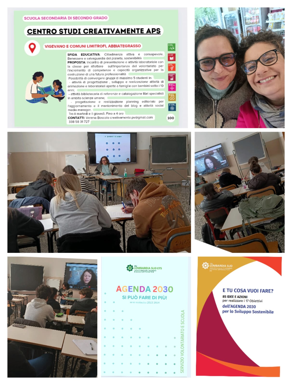 Incontro con scuole secondarie II grado - volontariato e Agenda 2030 in collaborazione con CSV Sud Lombardia / Pavia aprile24