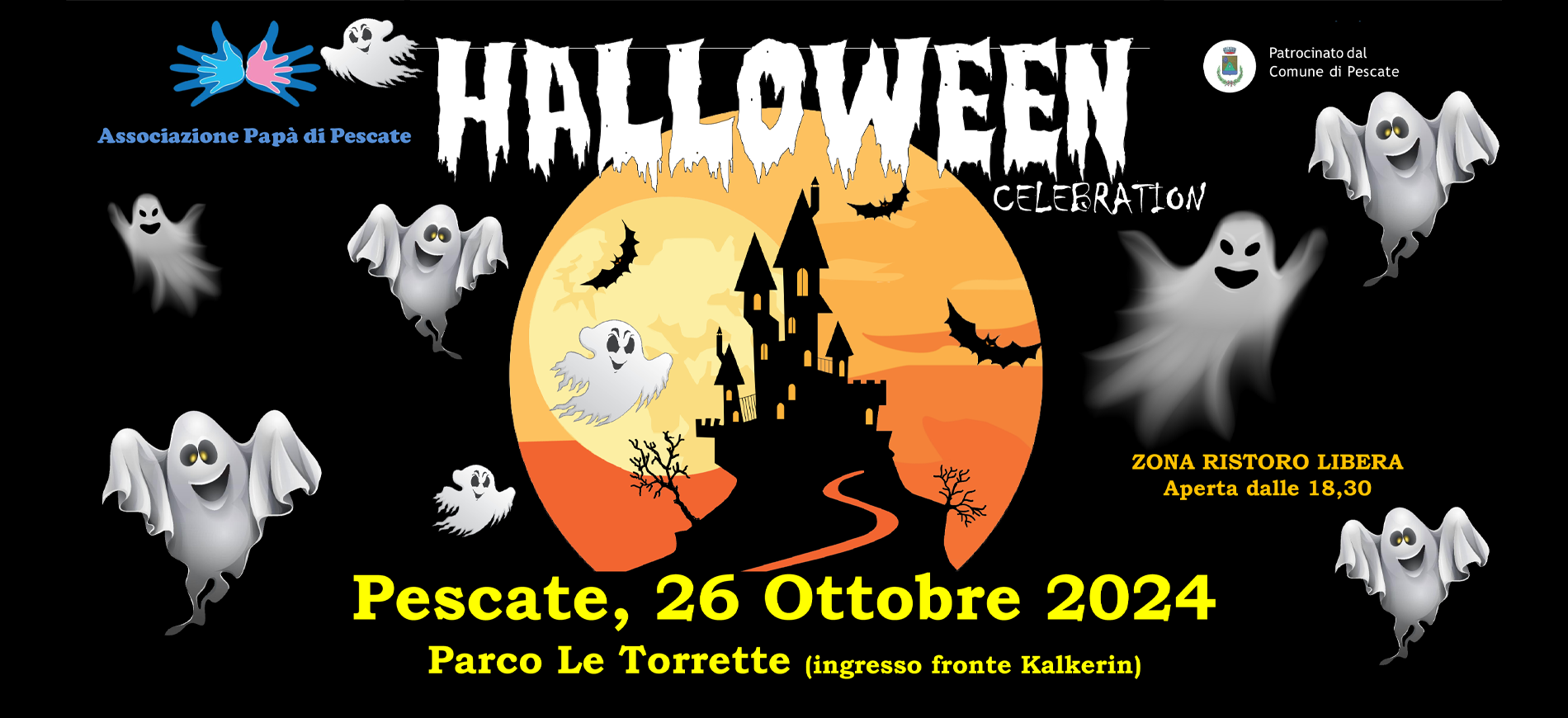 Rete del Dono Halloween Celebration 2024 Associazione Papà di Pescate Lecco Ticketing 