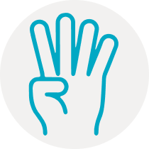 hand four