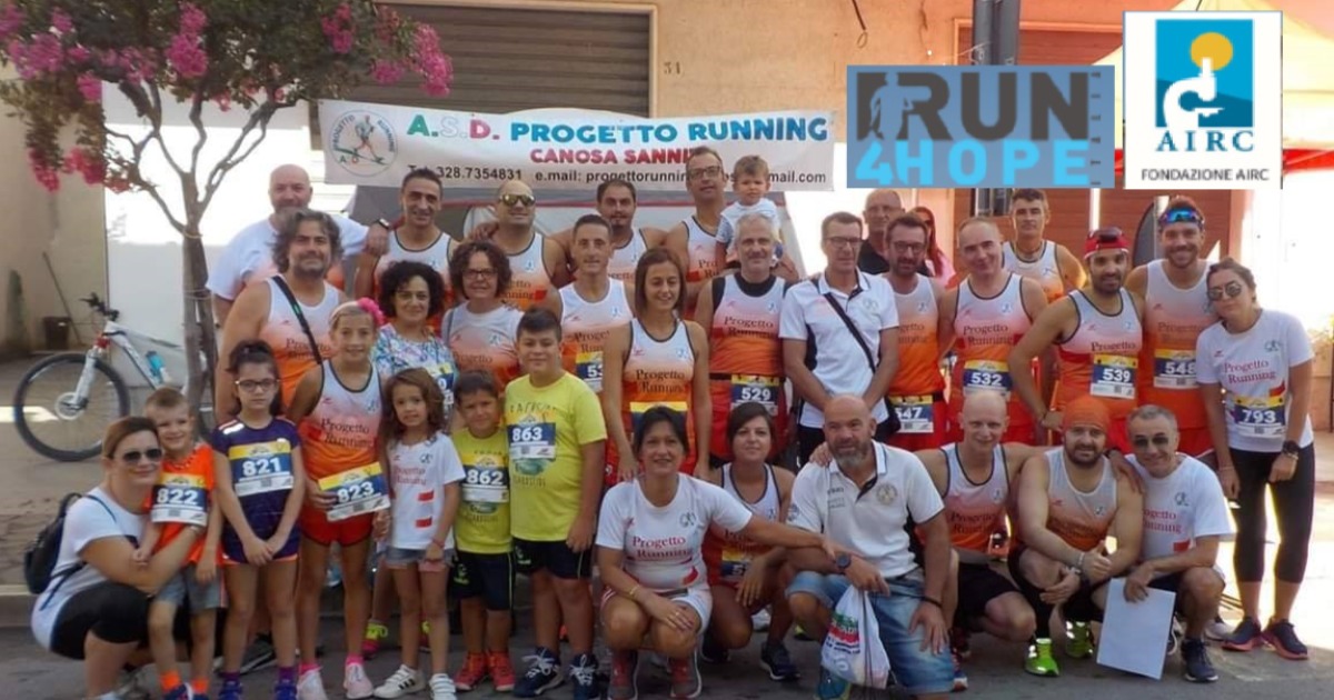 ASD Progetto Running e Run4Hope pro AIRC-Franco Giurastante