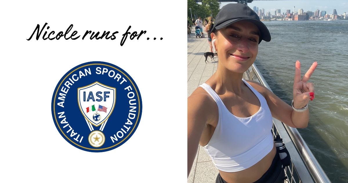 Help me run the NYC Marathon for IASF-Nicole Caruso