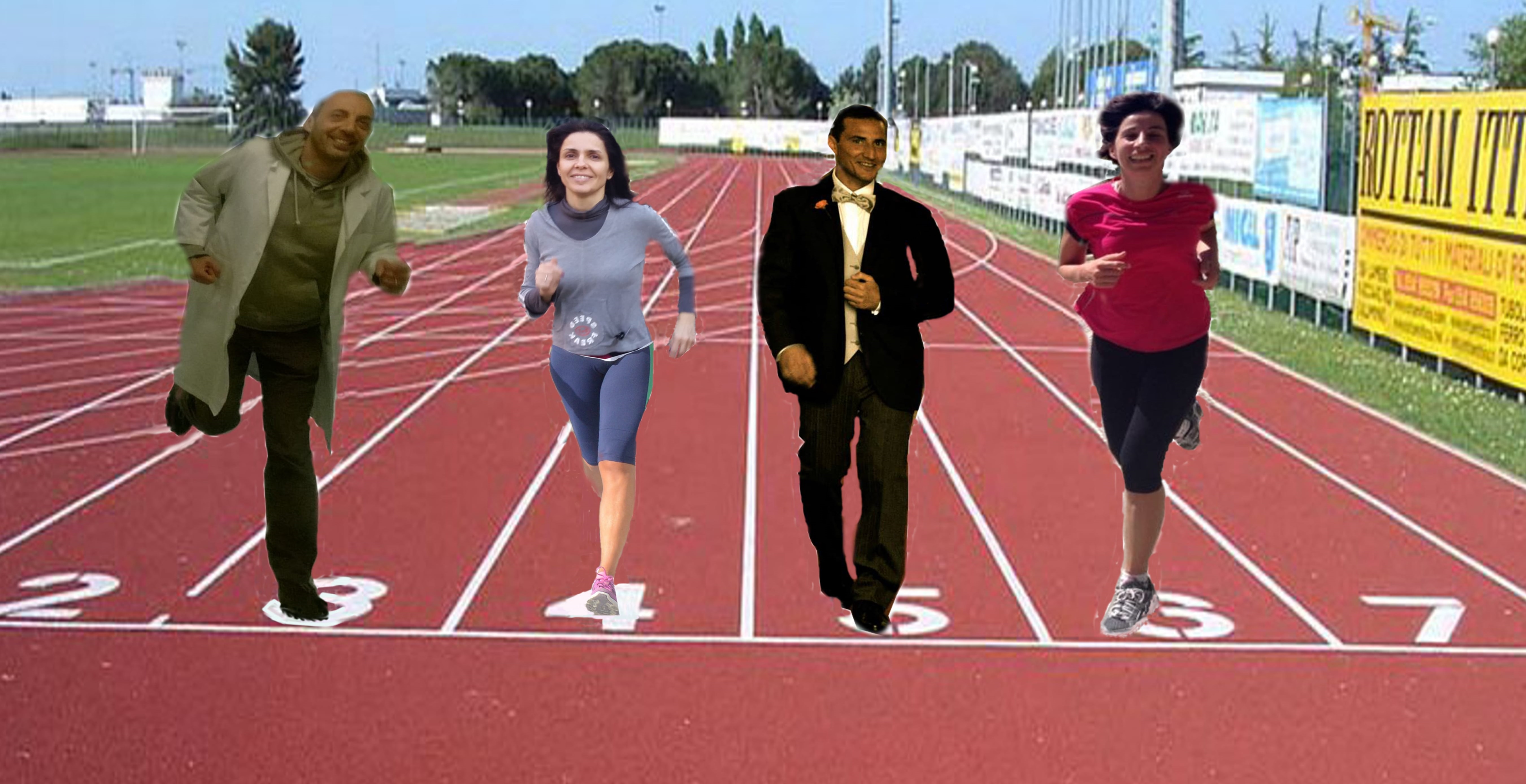 corro quando voglio-Silvia, Francesca, Stefano e Renato
