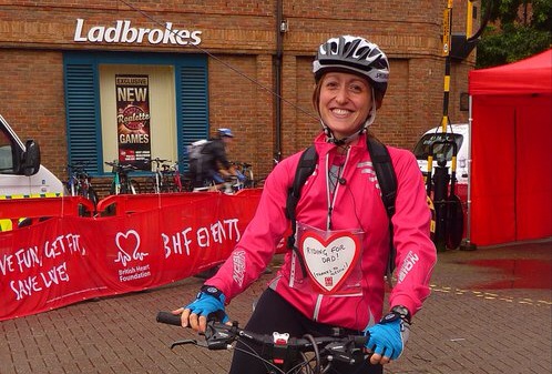 Cycling for the British Heart Foundation from Oxford to Cambridge (UK)