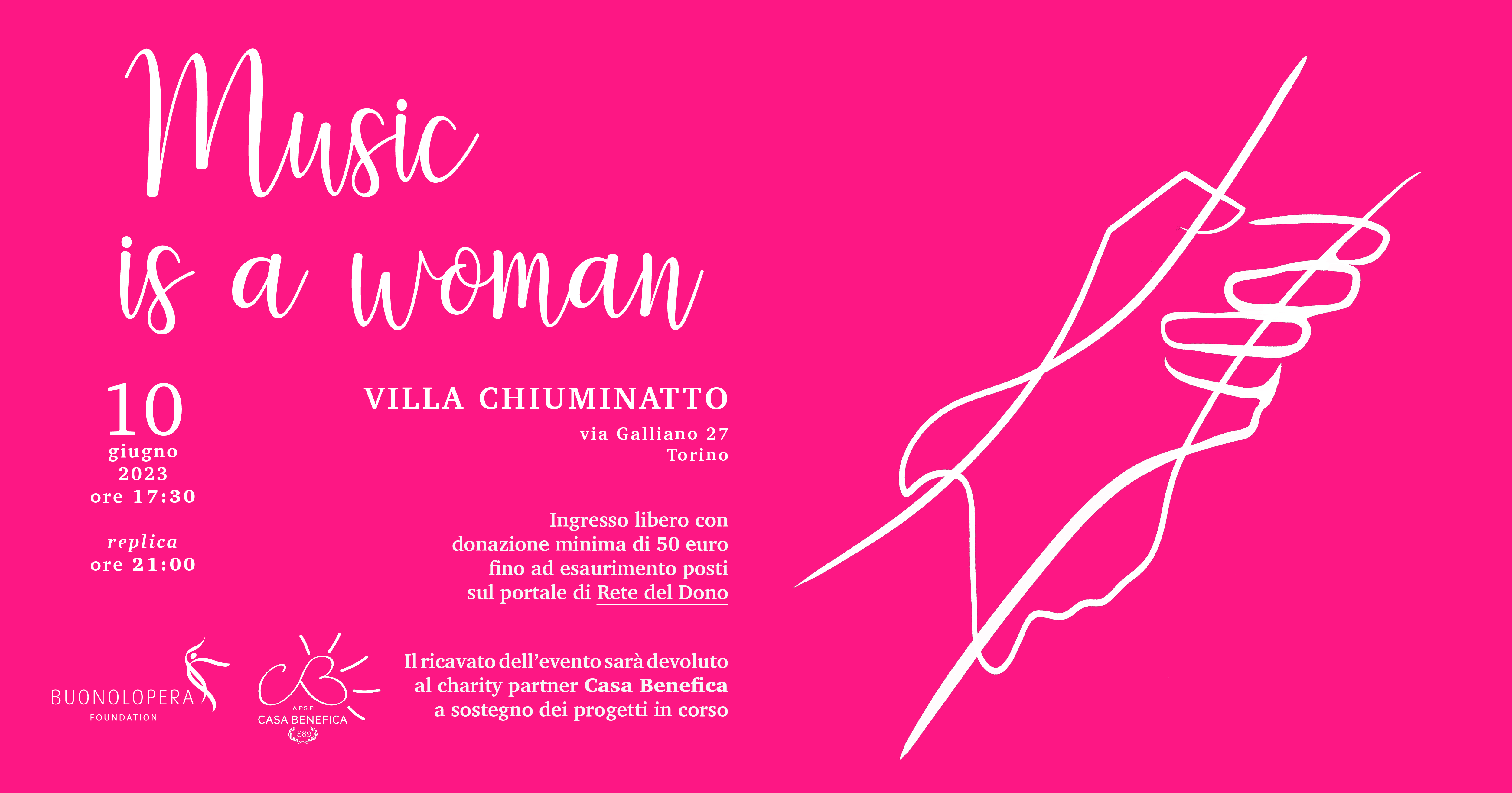 Music is a woman-Fondazione BuonoLopera