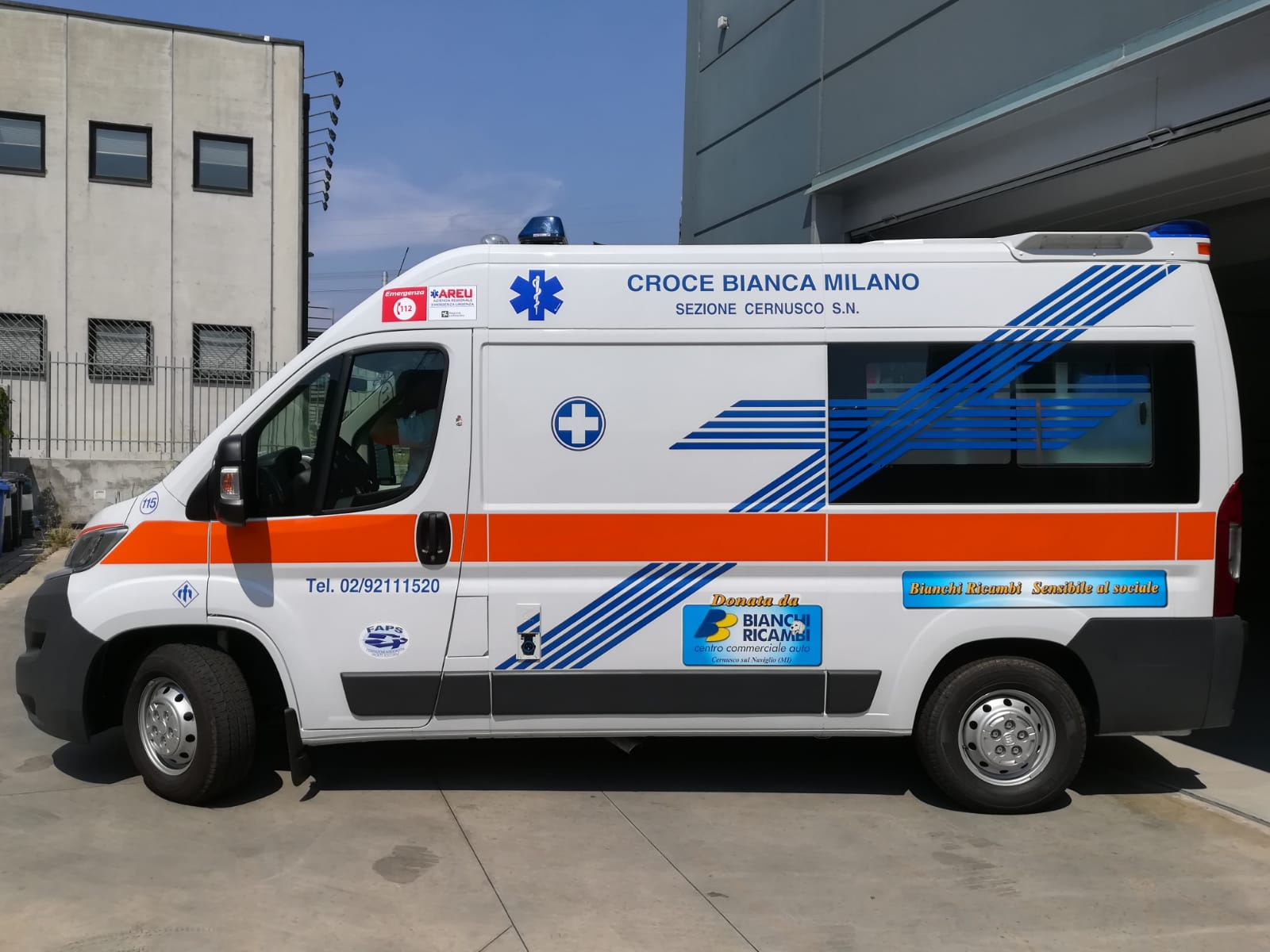 Ambulanza per Croce Bianca Cernusco-BIACER