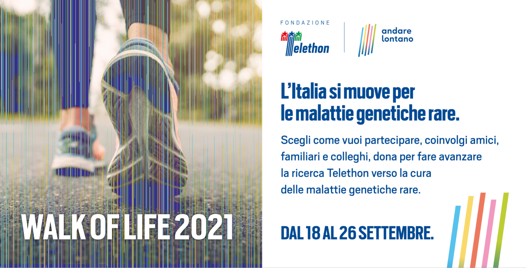 Walk of Life Italia 2021-FONDAZIONE TELETHON