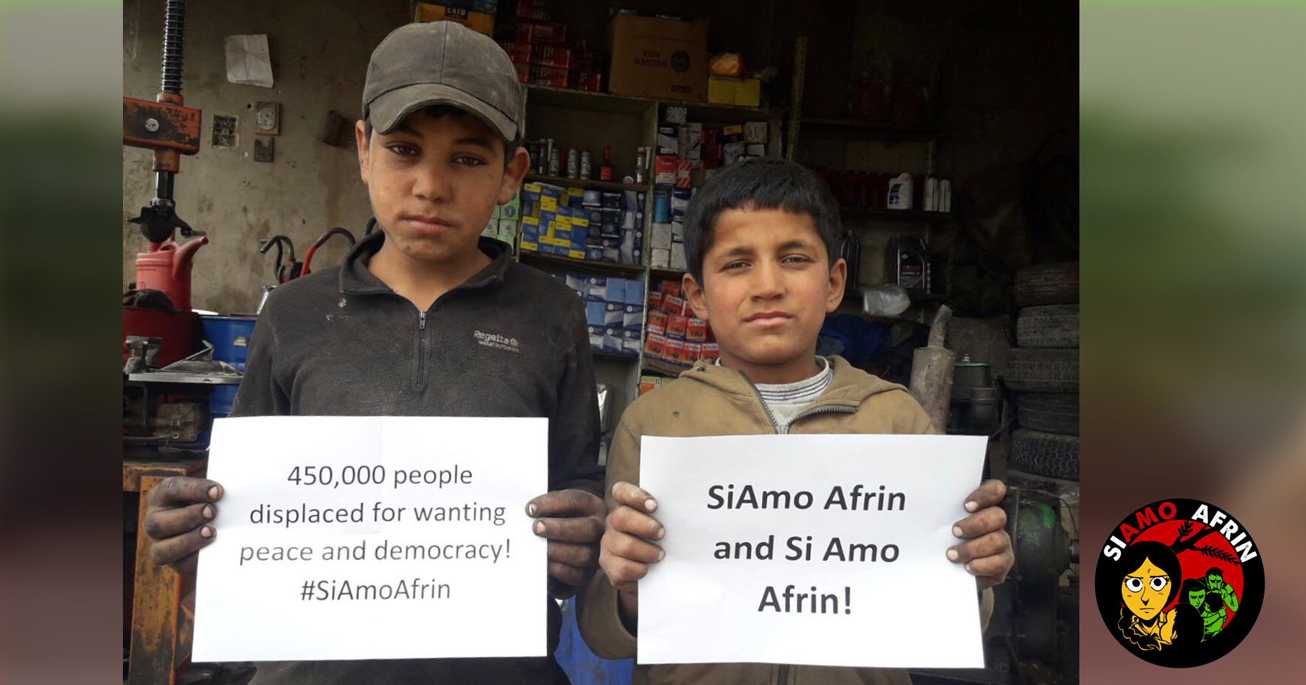 SiAmo Afrin - We Are Afrin -GUS - Gruppo Umana Solidarietà