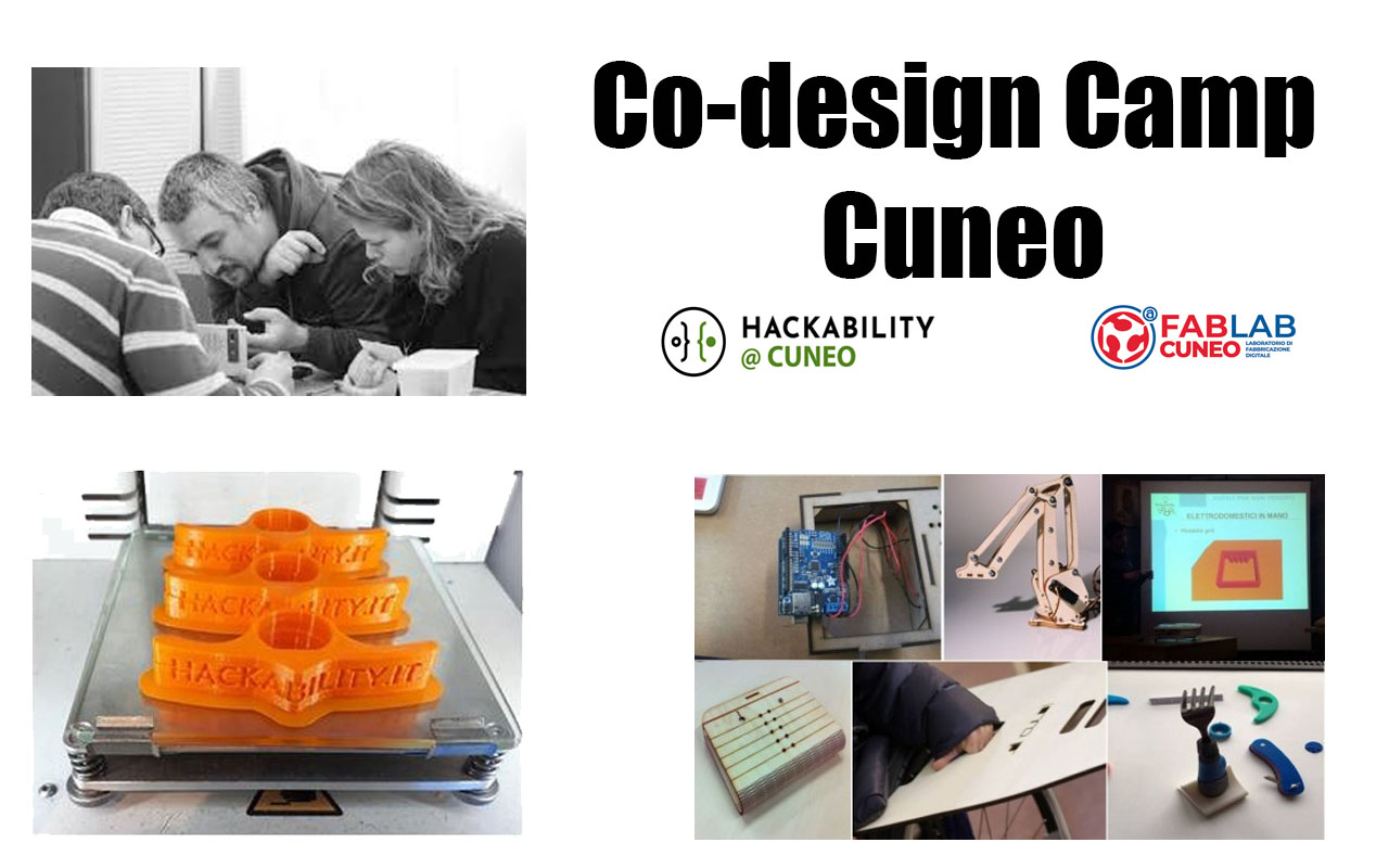 Hackability Cuneo Co-design Camp -FabLab Cuneo