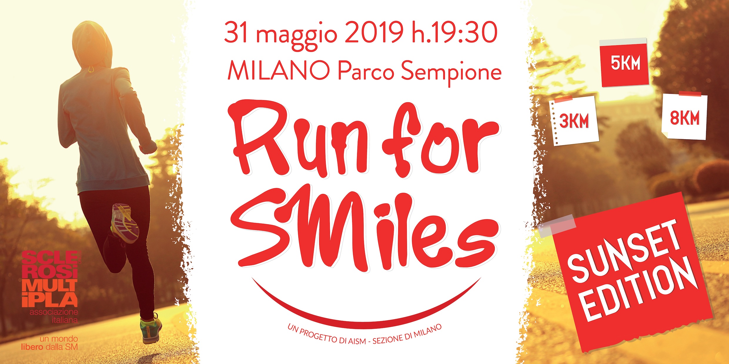 Run for SMiles 2019 - Sunset Edition-AISM - Sezione di Milano
