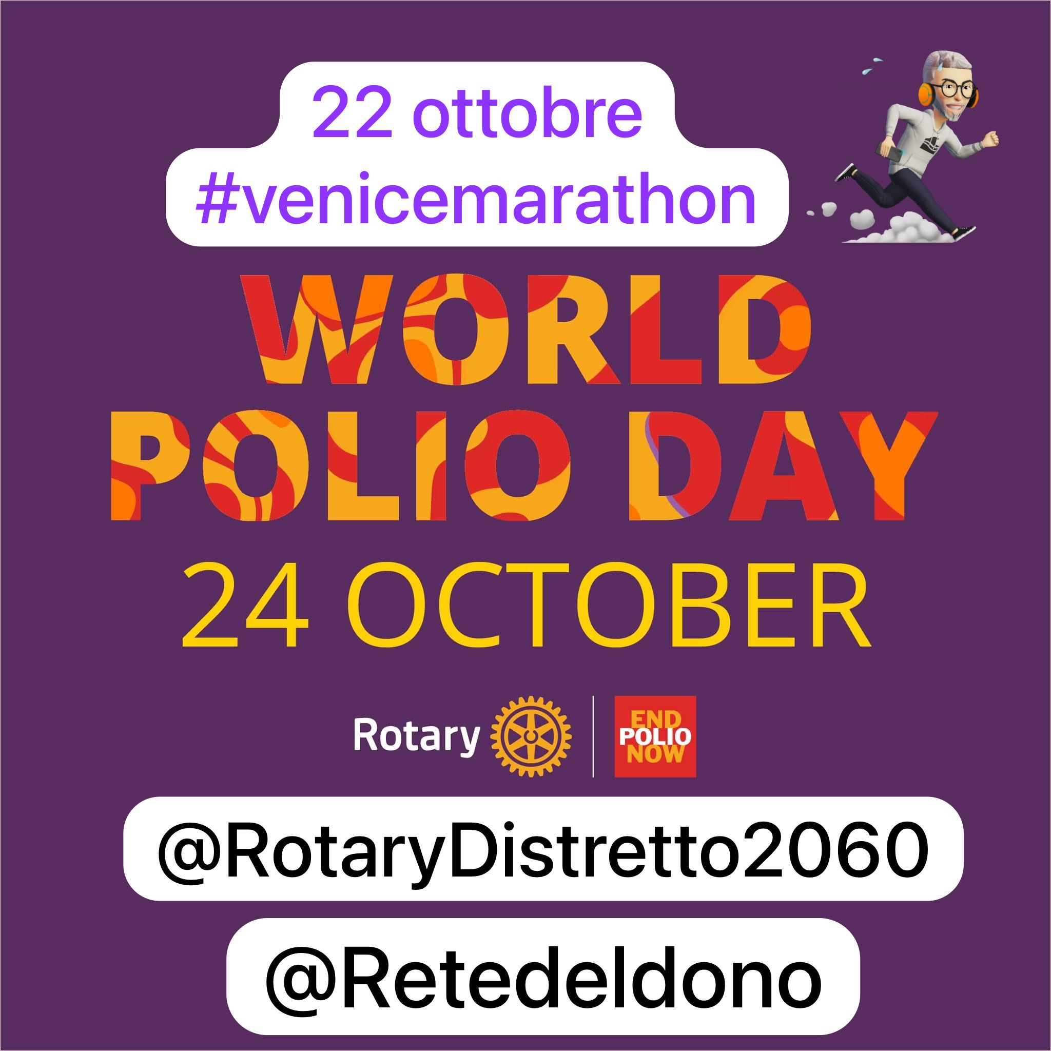 Run to End Polio #VM2023-Progetto Rotary Distretto 2060 Onlus