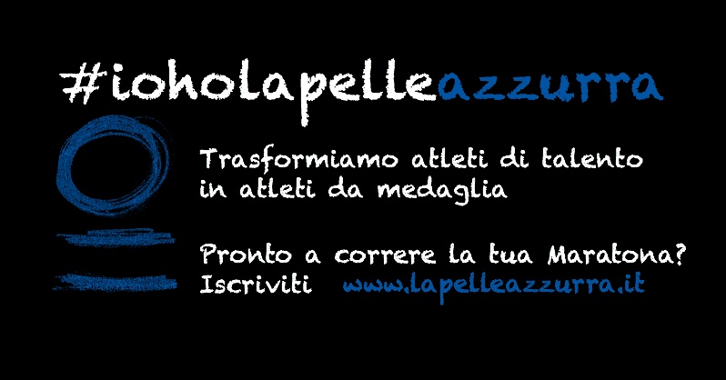 Colora di azzurro la Run Rome Marathon-LA PELLE AZZURRA