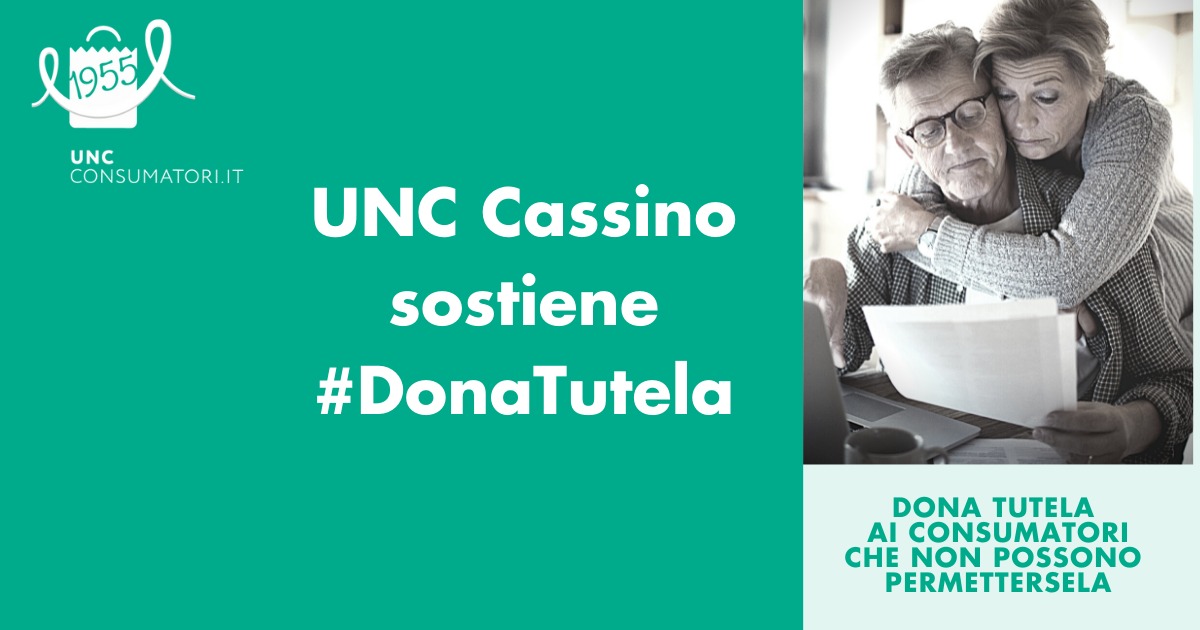 UNC Cassino sostiene #DonaTutela-Unione Consumatori Cassino
